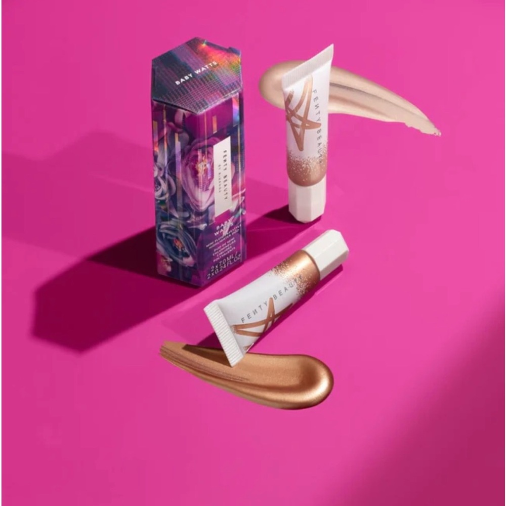 NIB FENTY BEAUTY BABY WATTS MINI FLUID FREESTYLE HIGHLIGHTER DUO limited edition